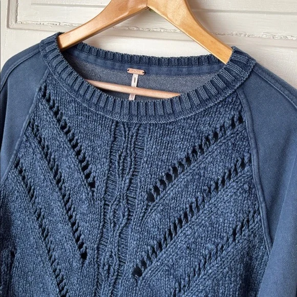 FREE PEOPLE SWEETNESS CROPPED SWEATSHIRT - Picture 3 of 10